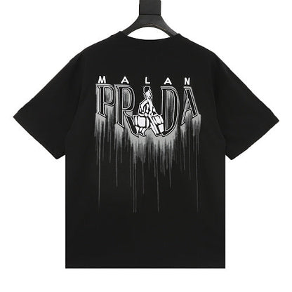 Prada Shopper Figure Graphic T-Shirt