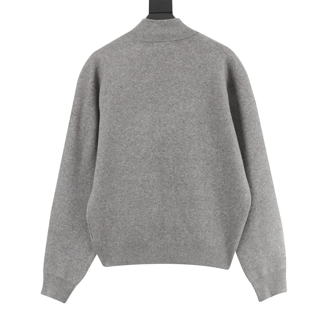 Miu Miu Half-Zip Knit Sweater