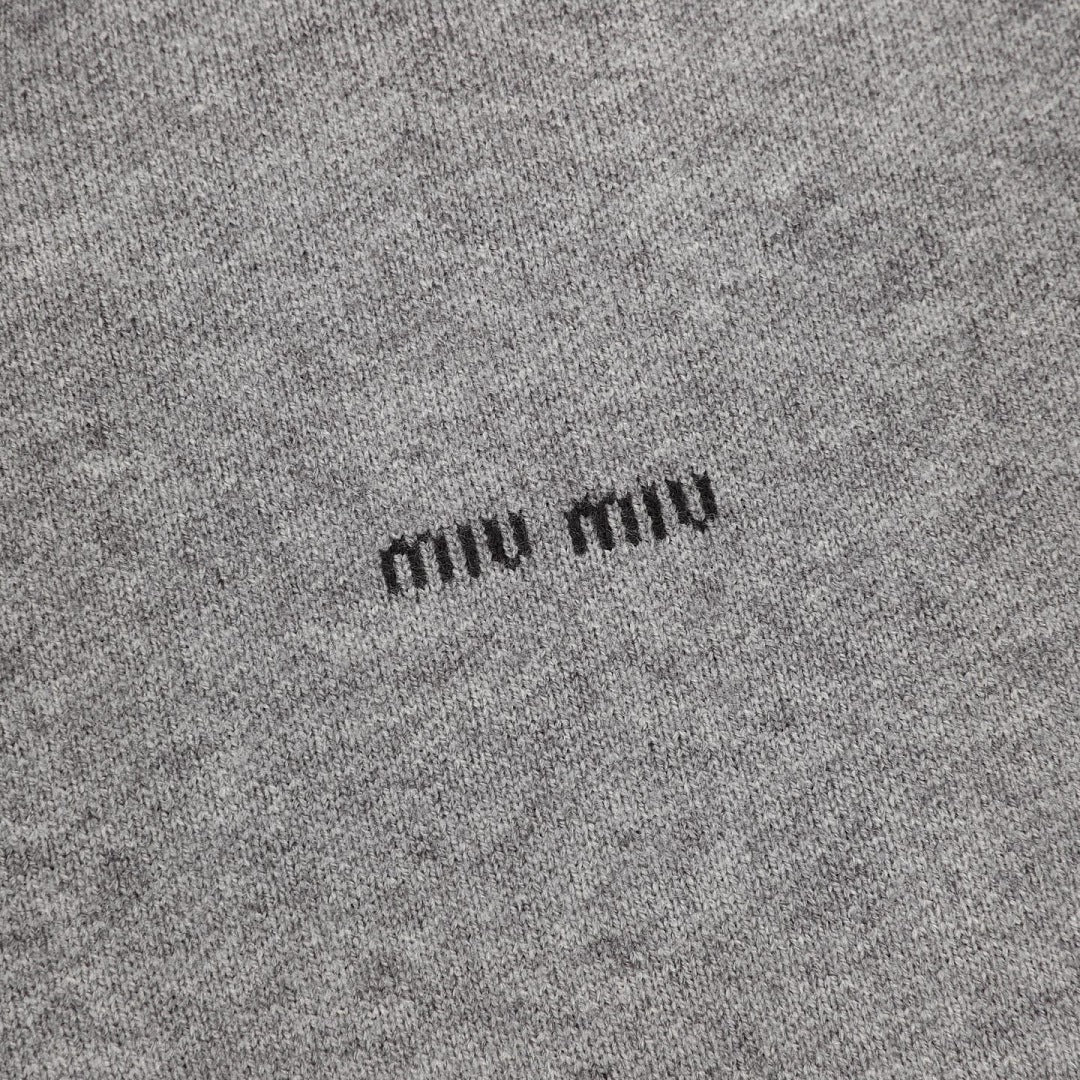 Miu Miu Half-Zip Knit Sweater