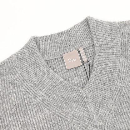 Dior Ribbed V-Neck Sweater