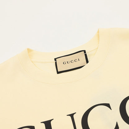 Gucci Classic Interlocking Double G Print Short-Sleeve Top