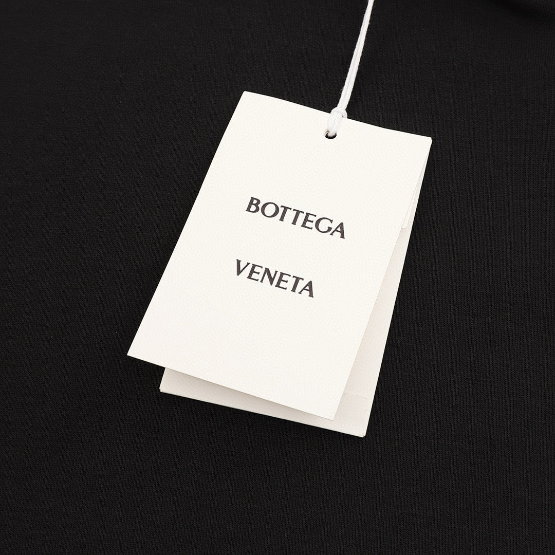 Bottega Veneta Solid-Color Half-Zip Long-Sleeve Top with Woven Chest Pocket