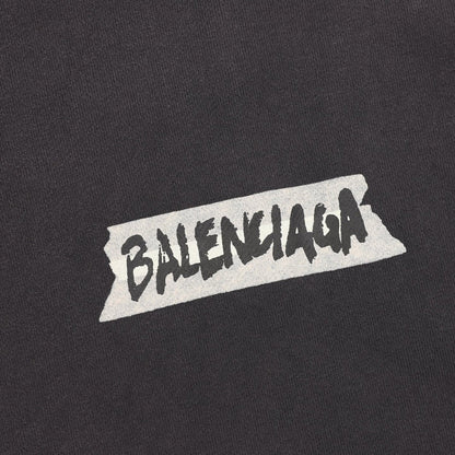 Balenciaga Half-Zip Sweatshirt Charcoal