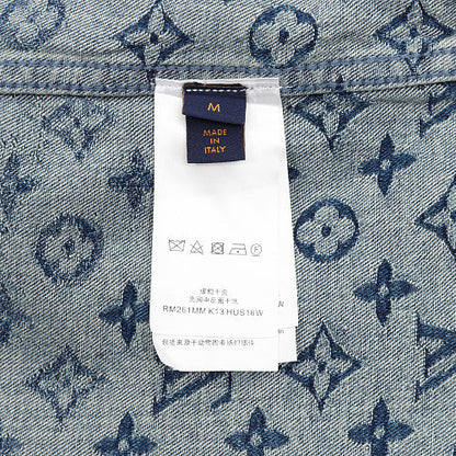 Louis Vuitton Plaid Gradient Jacquard Denim Shirt