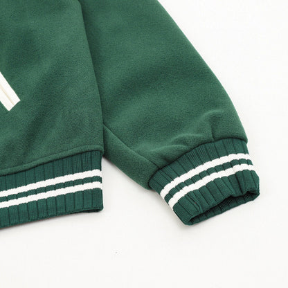CELINE Triomphe C Logo Patchwork Embroidery Baseball Jacket