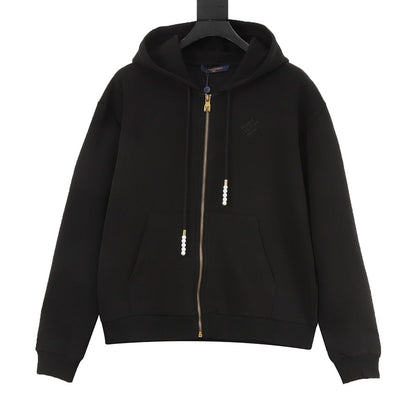 Louis Vuitton Zip-Up Hoodie Black