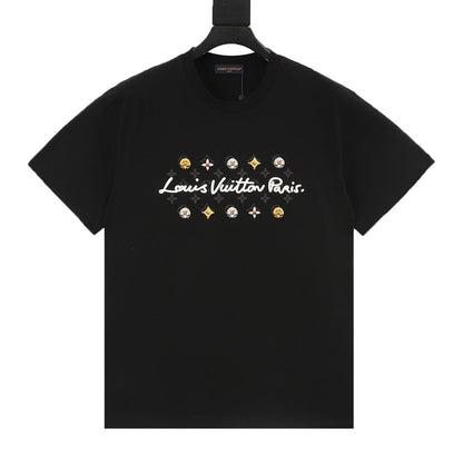 Louis Vuitton Daisy Letter Print Short-Sleeve
