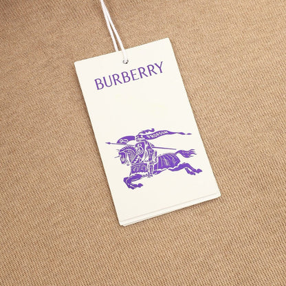 Burberry Vintage Check Half-Zip Knit Sweater — Camel