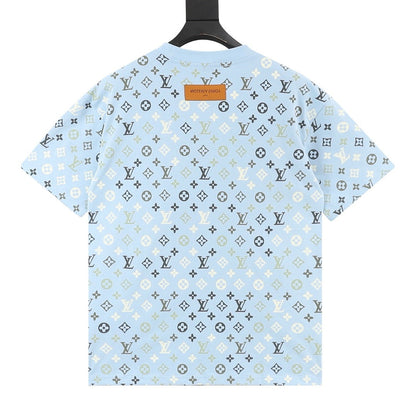 Louis Vuitton monogram gradient short-sleeved shirt