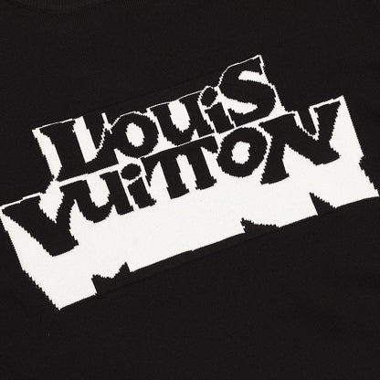Louis Vuitton Double-Vision Letter Jacquard Knit T-Shirt