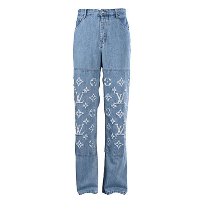 Louis Vuitton High-Waisted Straight-Leg Denim Trousers