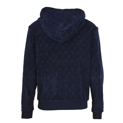 Louis Vuitton Monogram Terry Zip Hoodie — Navy